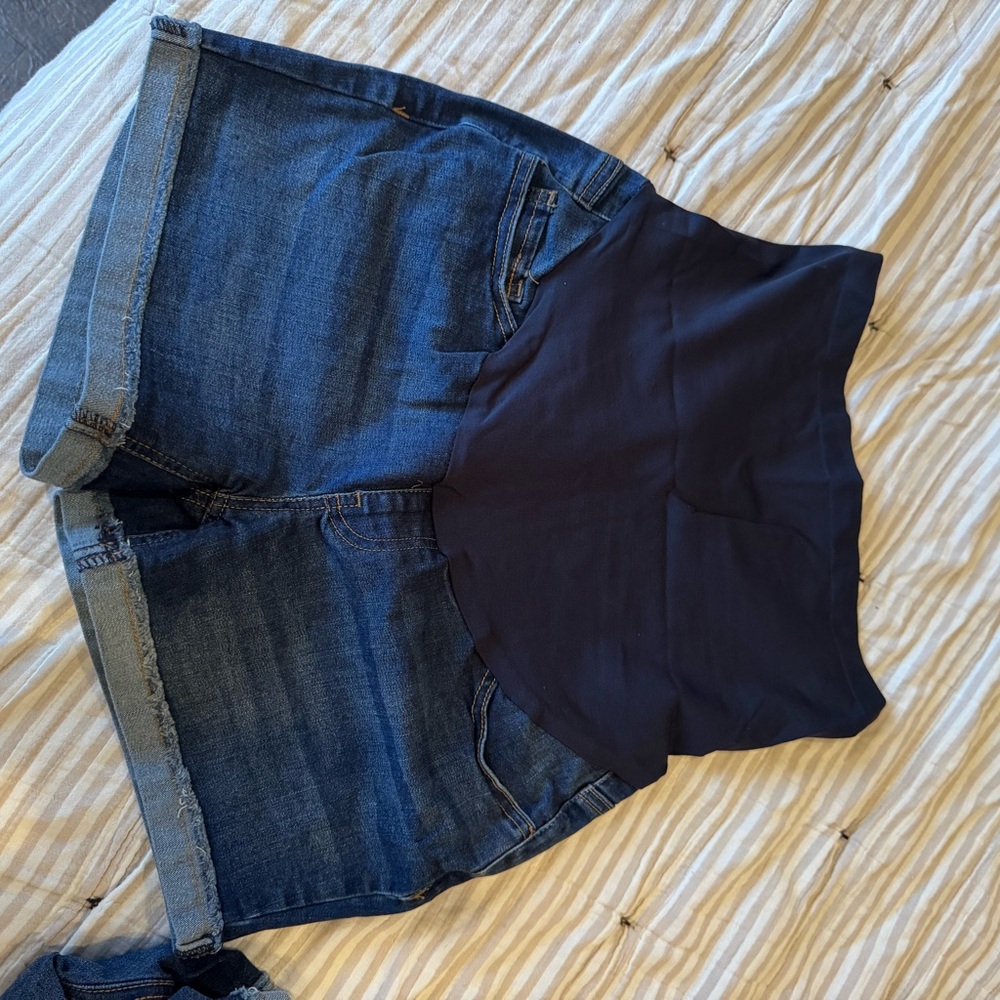 Time and Tru Maternity Jean Shorts